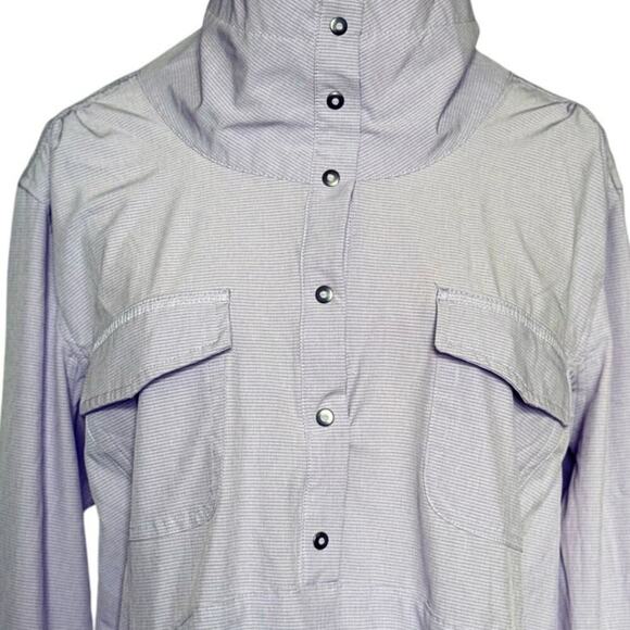 Duluth Trading Co Shirt Womens L Sol Survivor Sun Protection 1/4 Snap Tunic - Picture 5 of 8